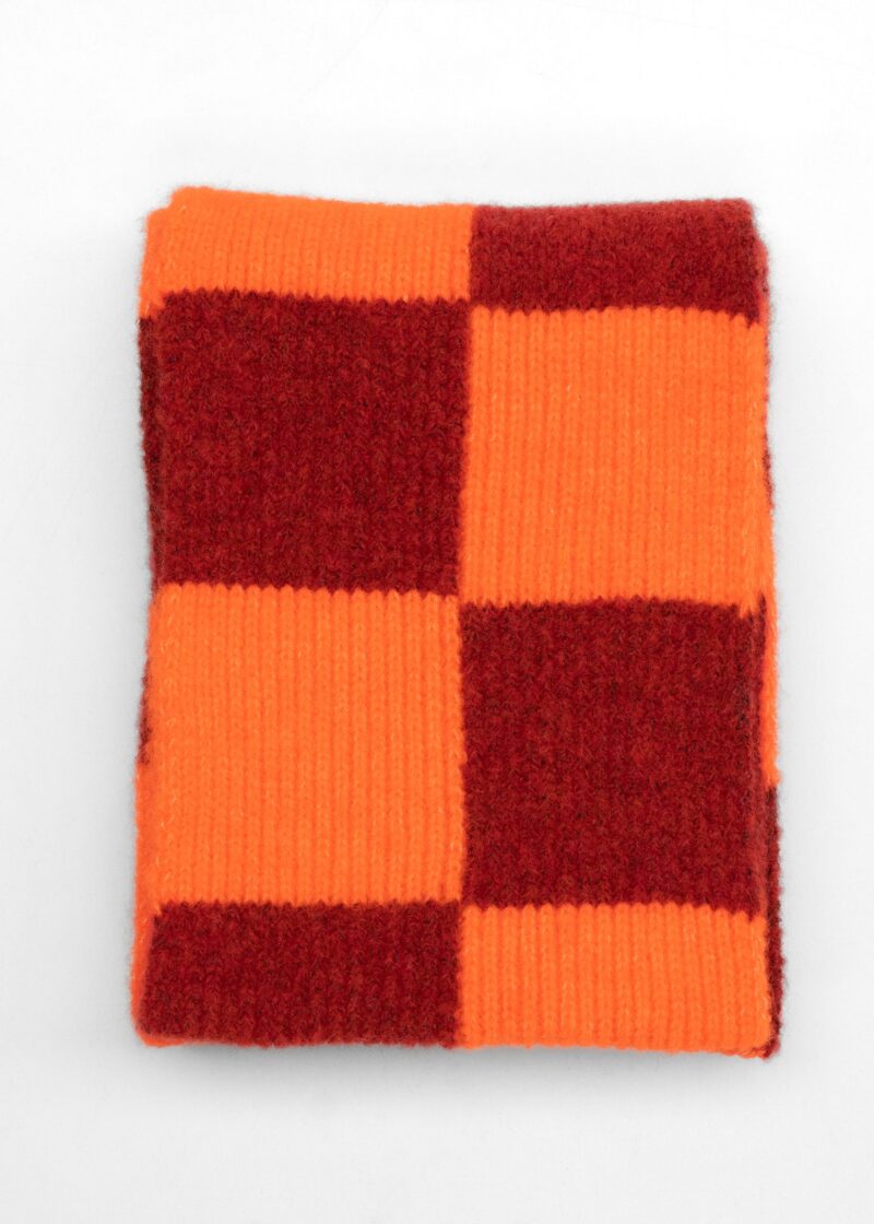 Check-Scarf-Aurora-Red-and-Flame-Top-View