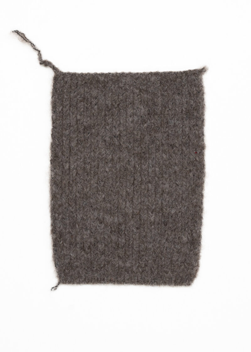 Knitted Swatch 21x15-Cinder