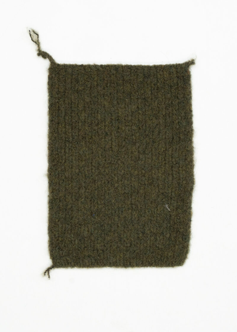 Knitted Swatch 21x15-Moss Green