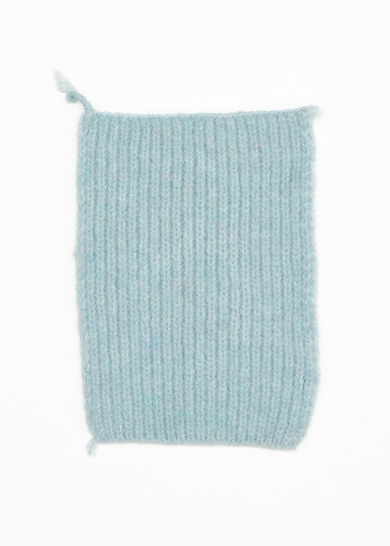 Knitted Swatch 21x15-Sky Gray